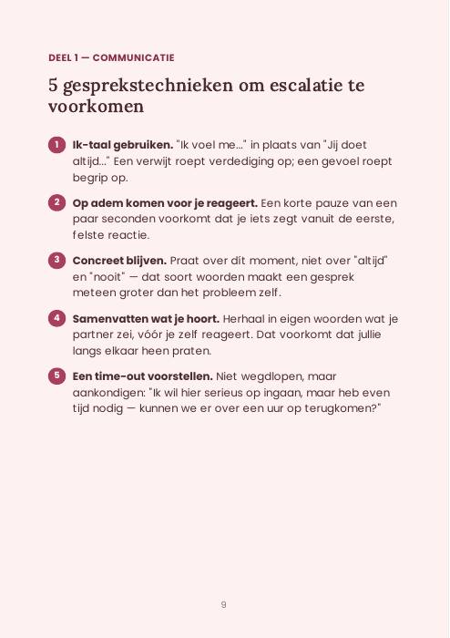 Voorbeeldpagina: 5 gesprekstechnieken