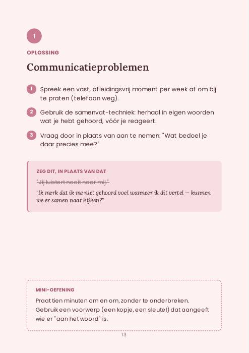 Voorbeeldpagina: Probleem & oplossing